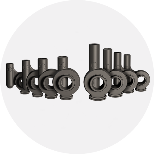 Gelenkschenkel Satz, 8 Stk., PIRASTRO KorfkerRest® LUNA® Viola, Art.-Nr. 701351